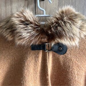Faux Fur Poncho